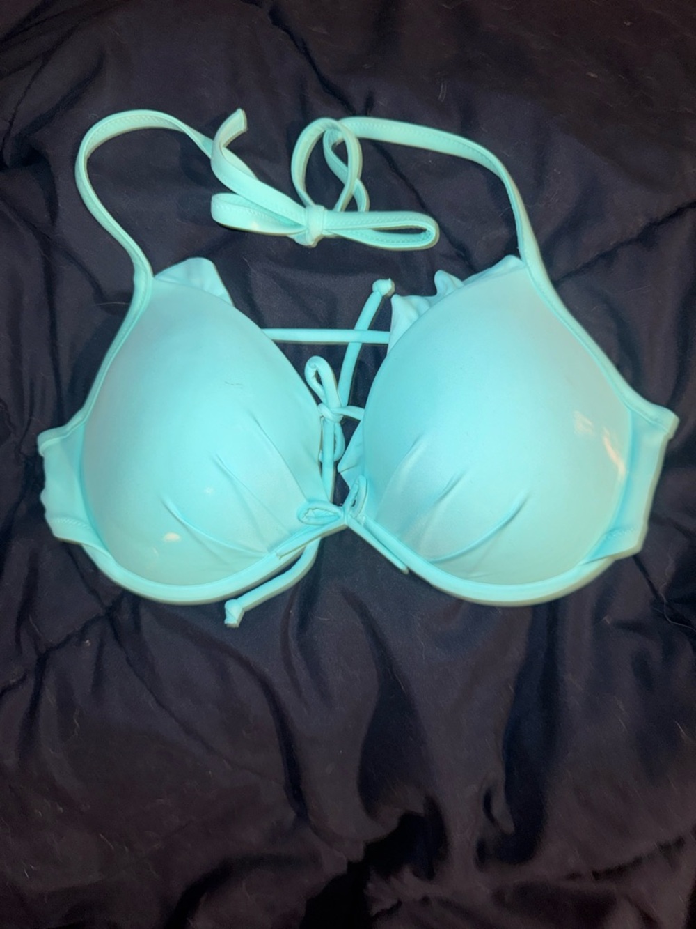 Victoria Secret Aqua Bikini Top